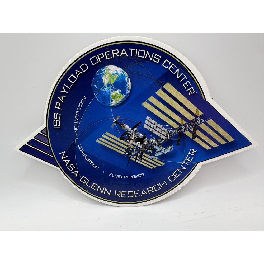 NASA Glenn Research Center ISS Payload Operations Center Sticker Decal 5.25in